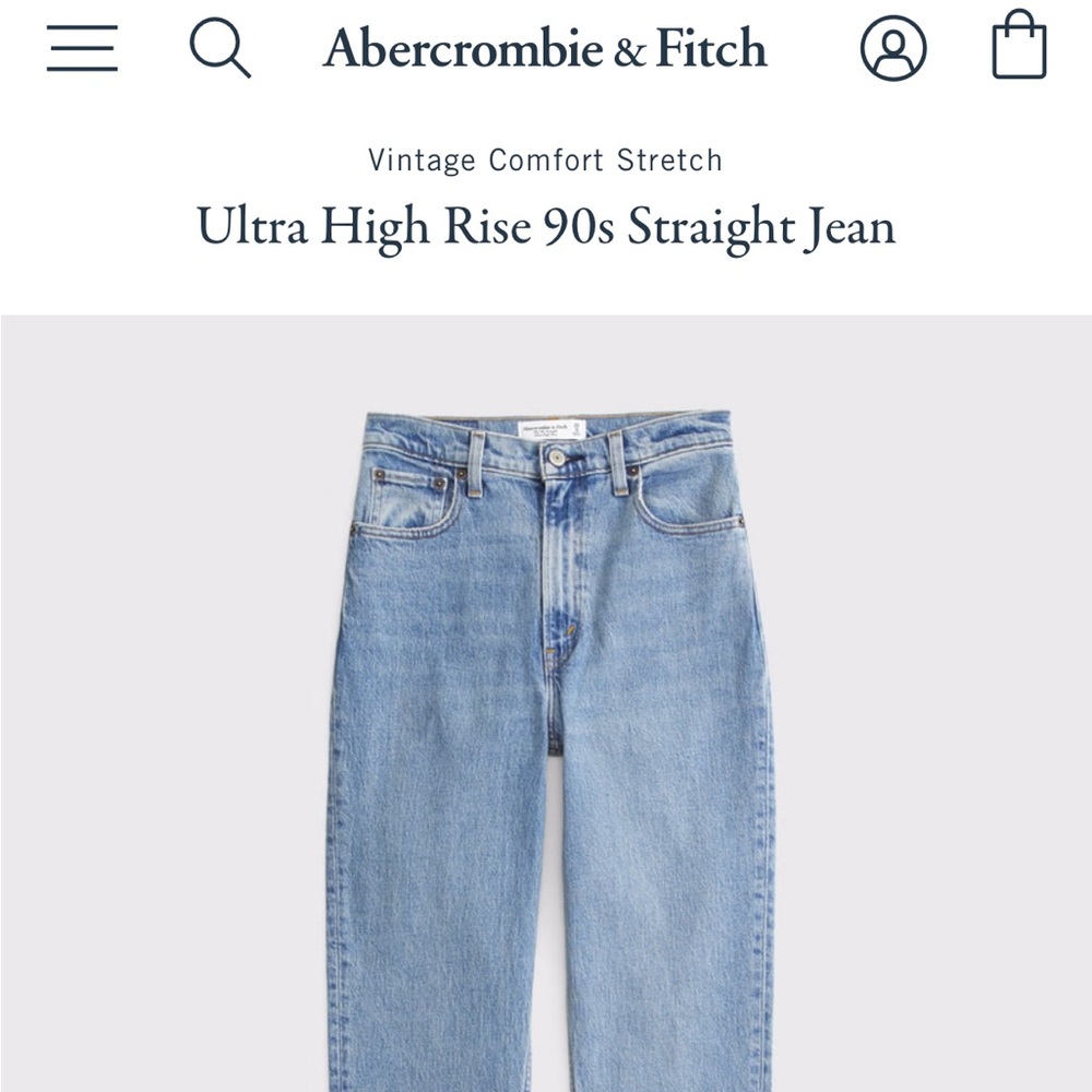 Abercrombie & Fitch 90s ultra high rise jeans